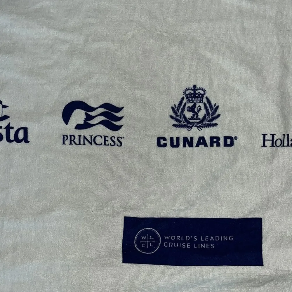 Carnival Costa Princess Cunard Holland America Seabourn Cruise beach towel 29x58